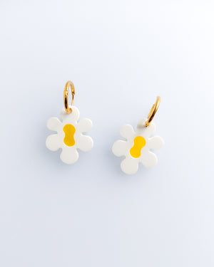 Retro Blumen Creolen