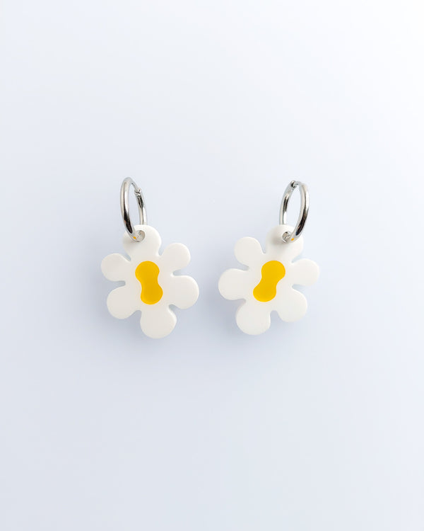 Retro Blumen Creolen