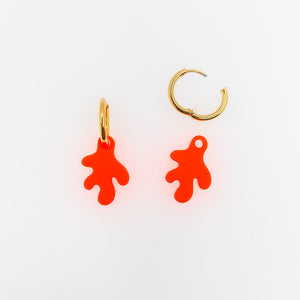 Korallen Splash Creolen